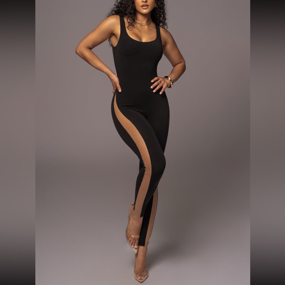 Noir Night Fall Tank Jumpsuit - XS